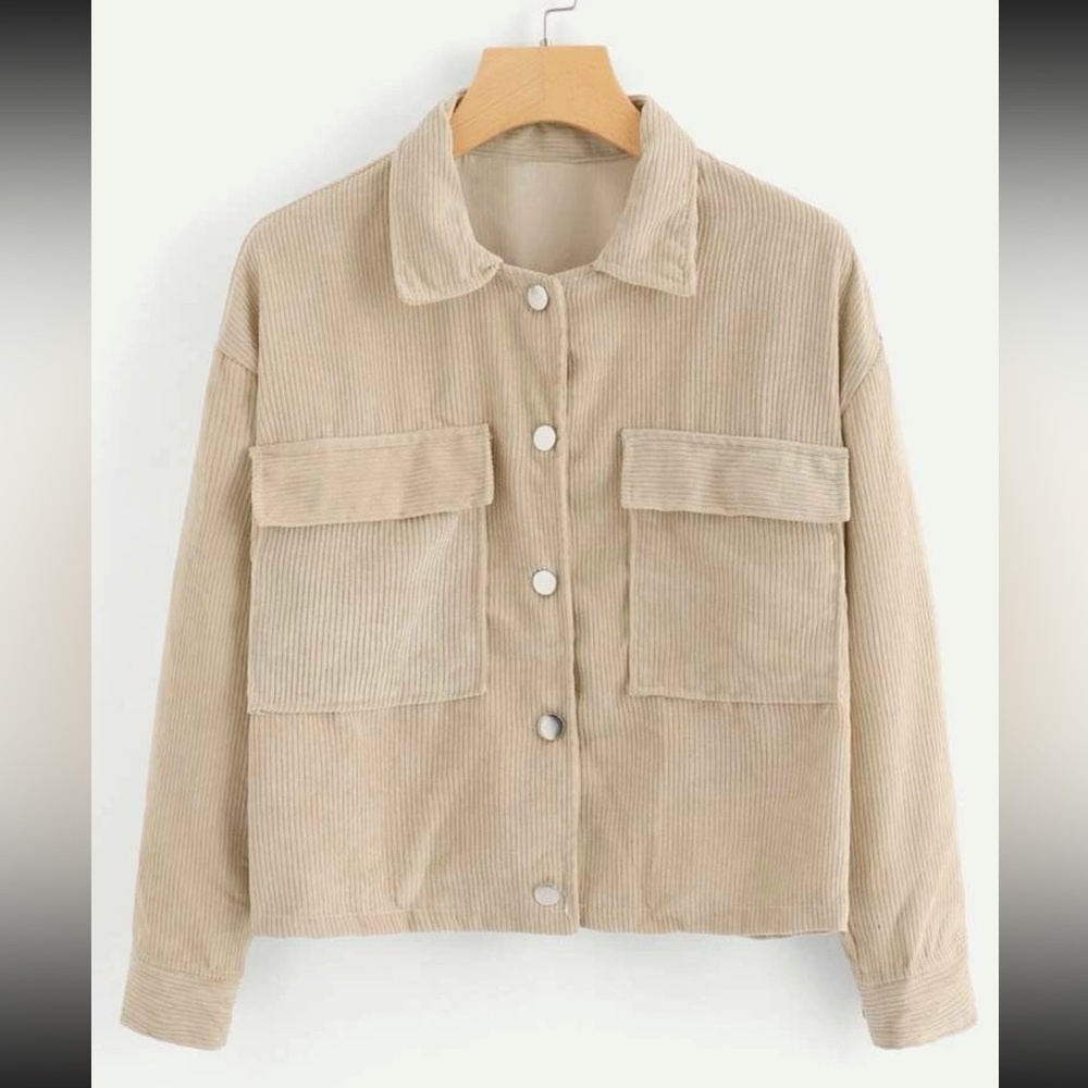 Beige/Cream corduroy jacket
